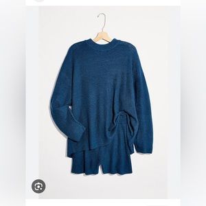 Free people Malibu solid surf sweater set XS extra small